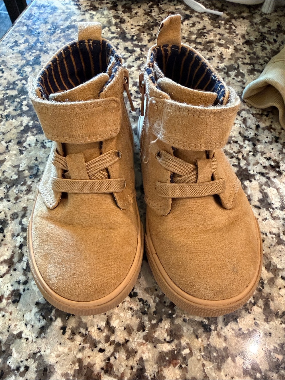 Kids Cat & Jack Tan Suede High-Top Sneakers - Size 7